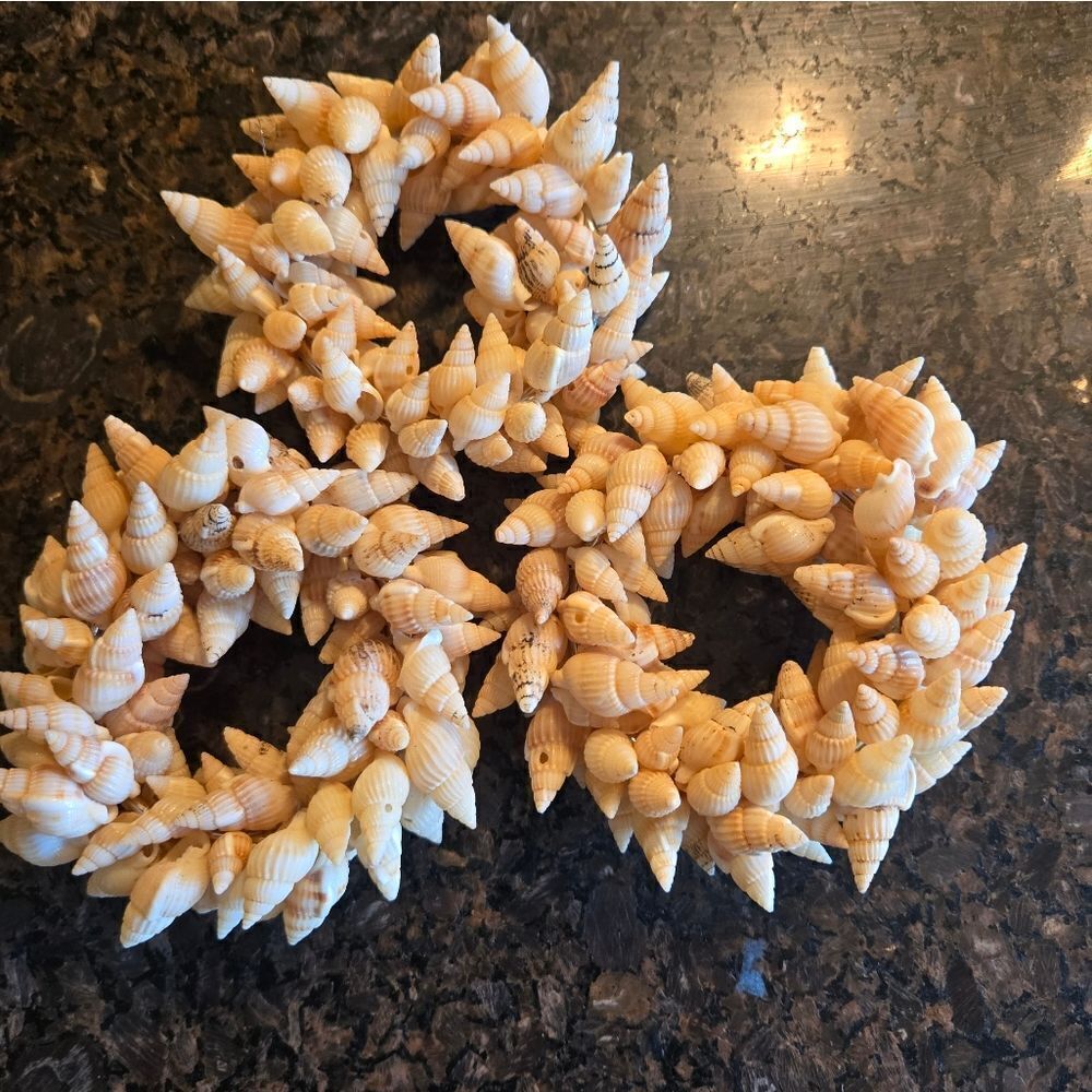 Sea Shell Napkin Rings x 3 - Picture 4 of 6